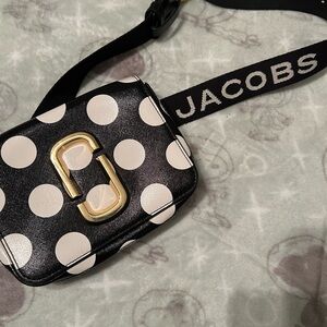 Marc Jacobs Black and White Polka Dot Crossbody Bag